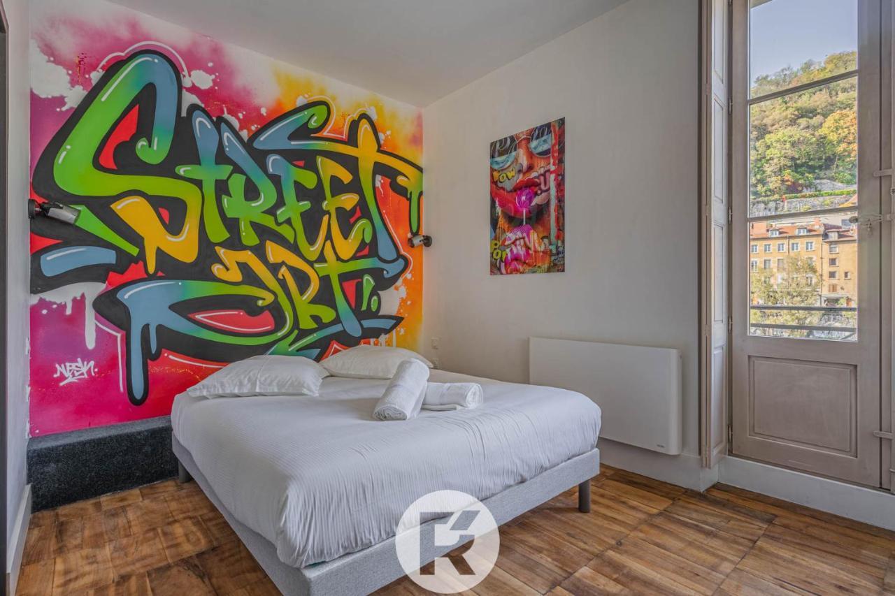 R'Apparts Studio Street Art Grenoble Bagian luar foto